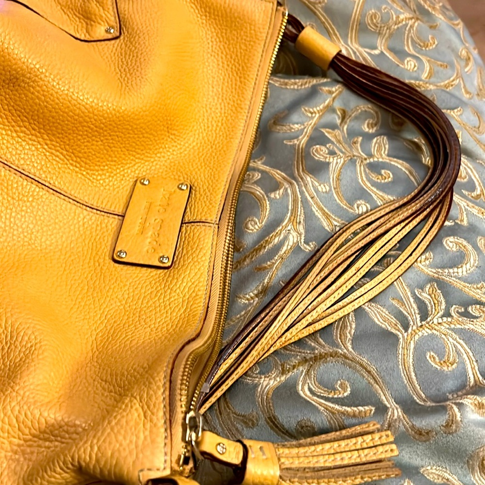 Kate Spade Tan Leather Shoulder Bag.   “Look at straps” - Picture 2 of 10